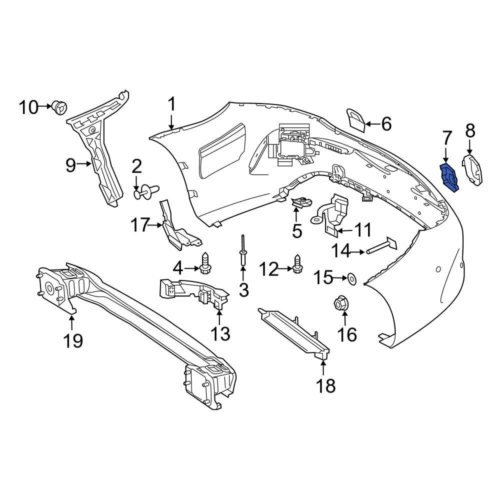 Mercedes-Benz OE 2058856100 - Right Parking Aid Sensor Gasket