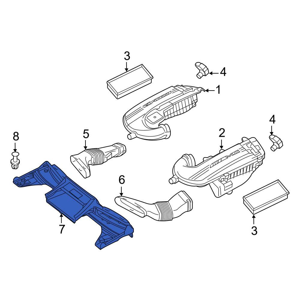 Mercedes-Benz OE 2055001200 - Engine Air Intake Hose Debris Screen