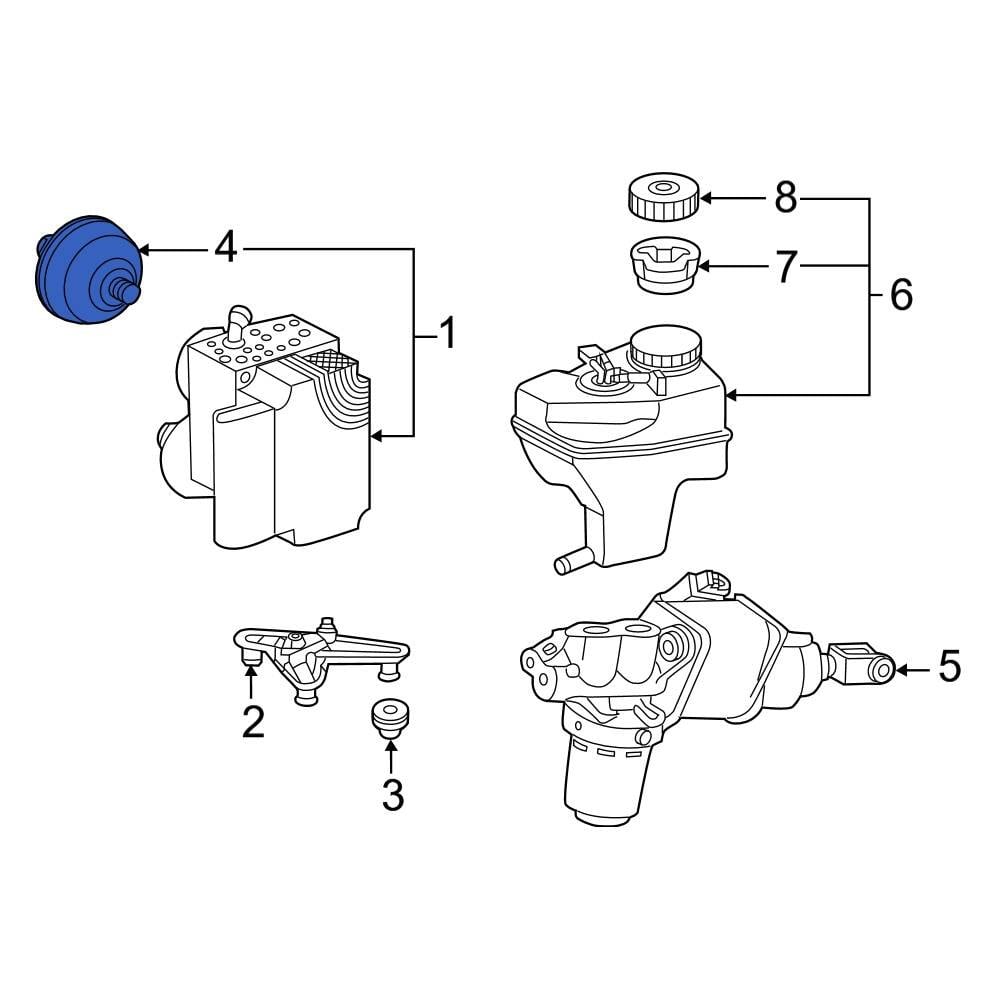 MercedesBenz OE 0004302694 ABS Accumulator