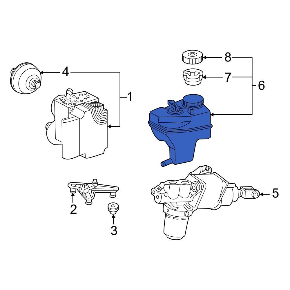 MercedesBenz OE 2304300402 Brake Master Cylinder Reservoir