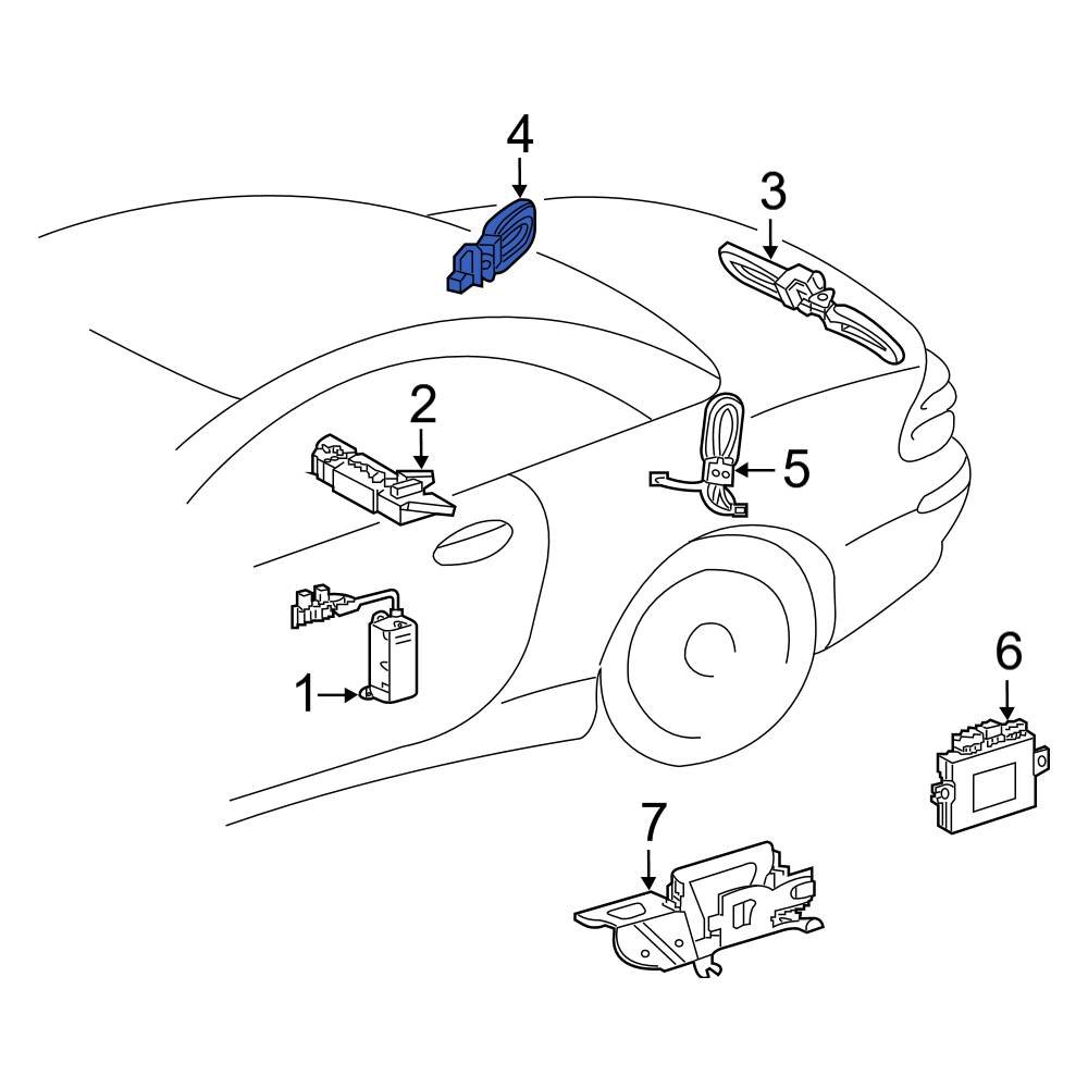 MercedesBenz OE 2308201375 Right Keyless Entry Antenna
