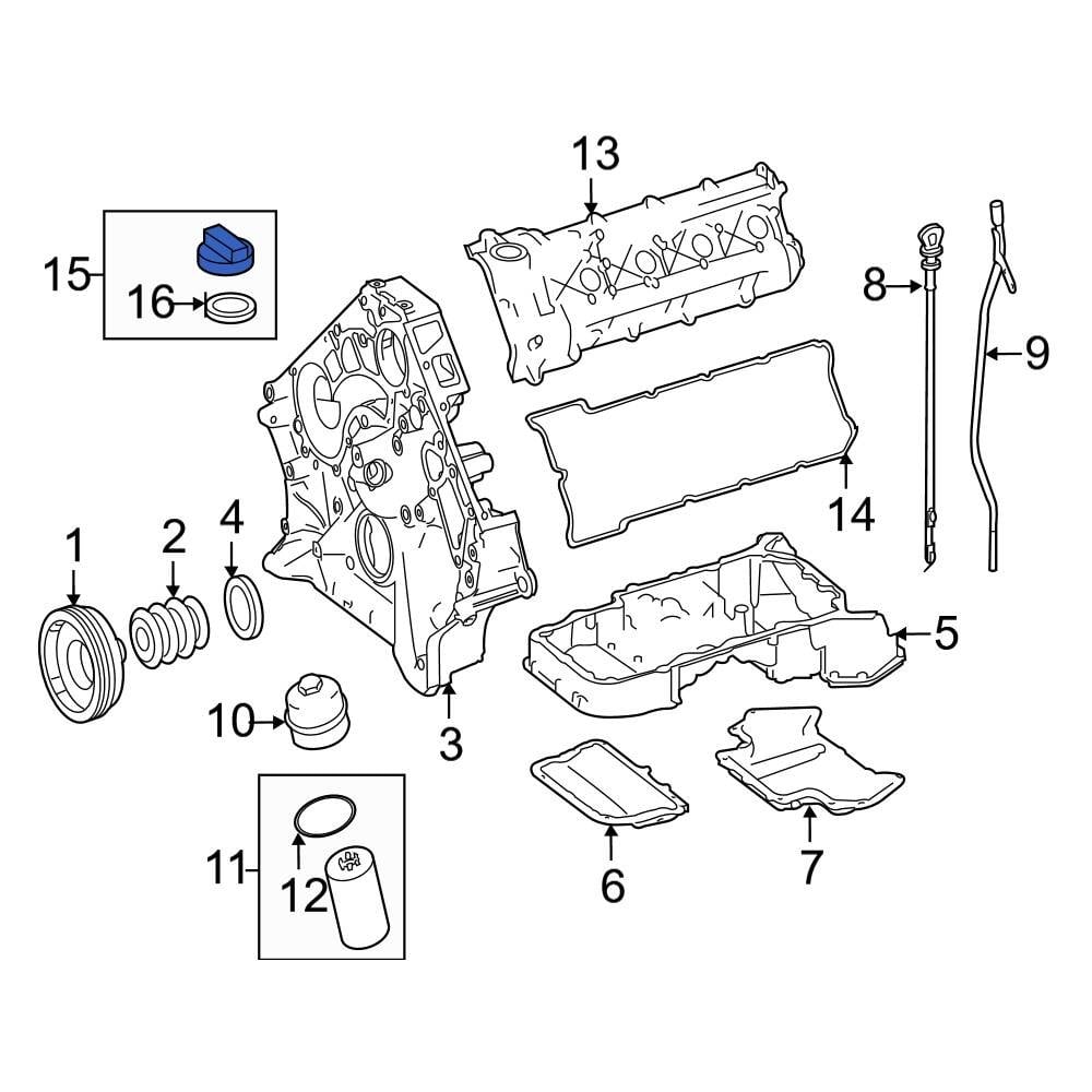 Mercedes-benz Oe 1560180102 - Engine Oil Filler Cap