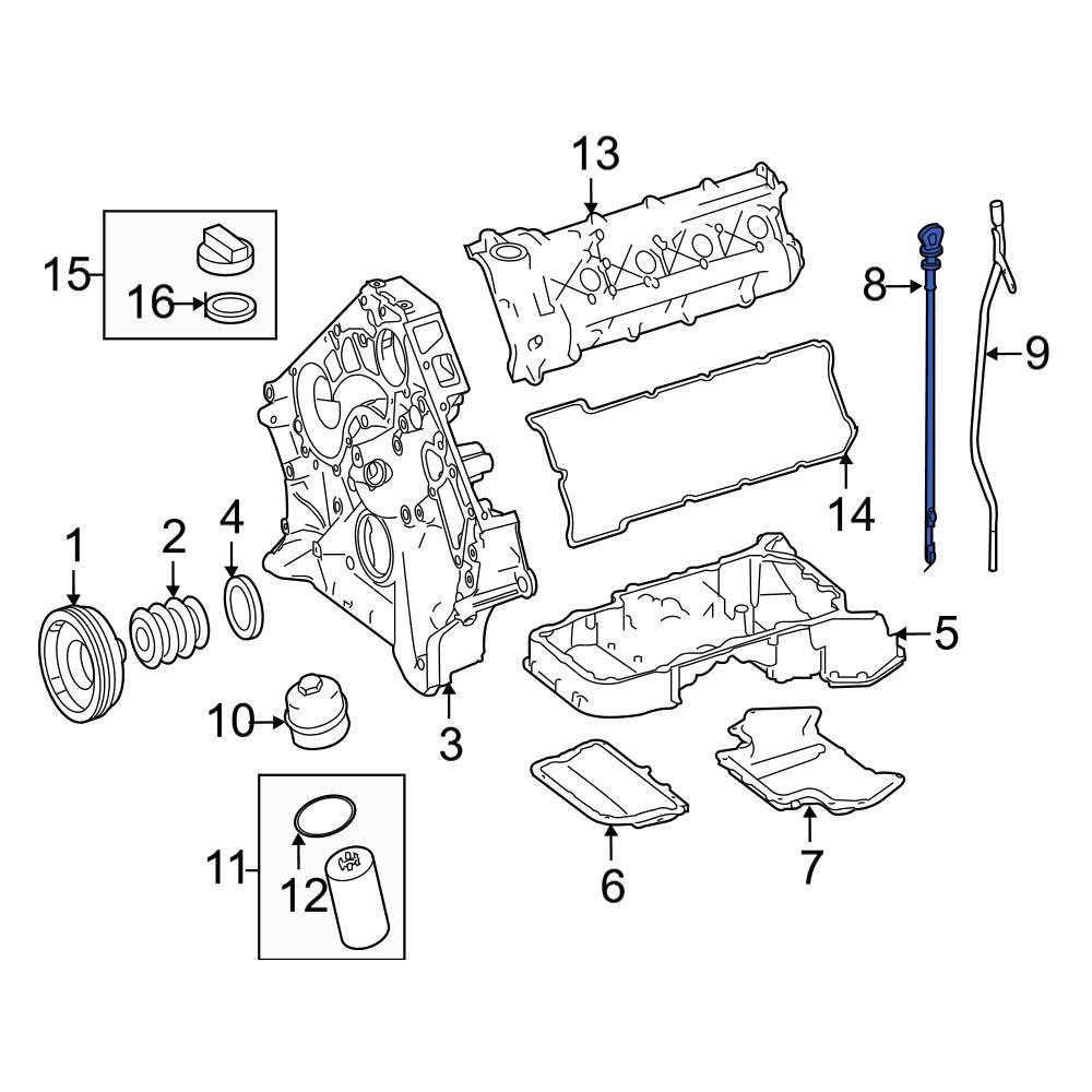 Mercedes-Benz OE 1560101772 - Engine Oil Dipstick