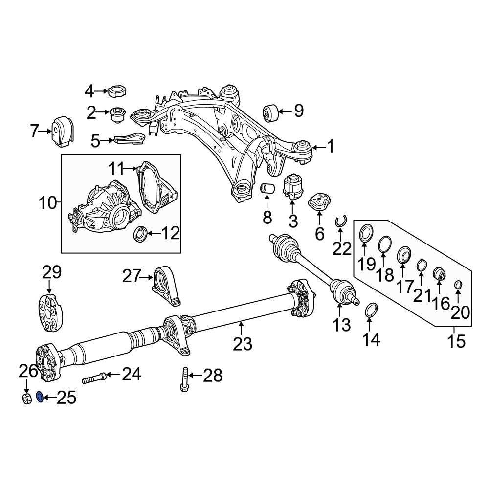 MercedesBenz OE 0109900882 Drive Shaft Washer