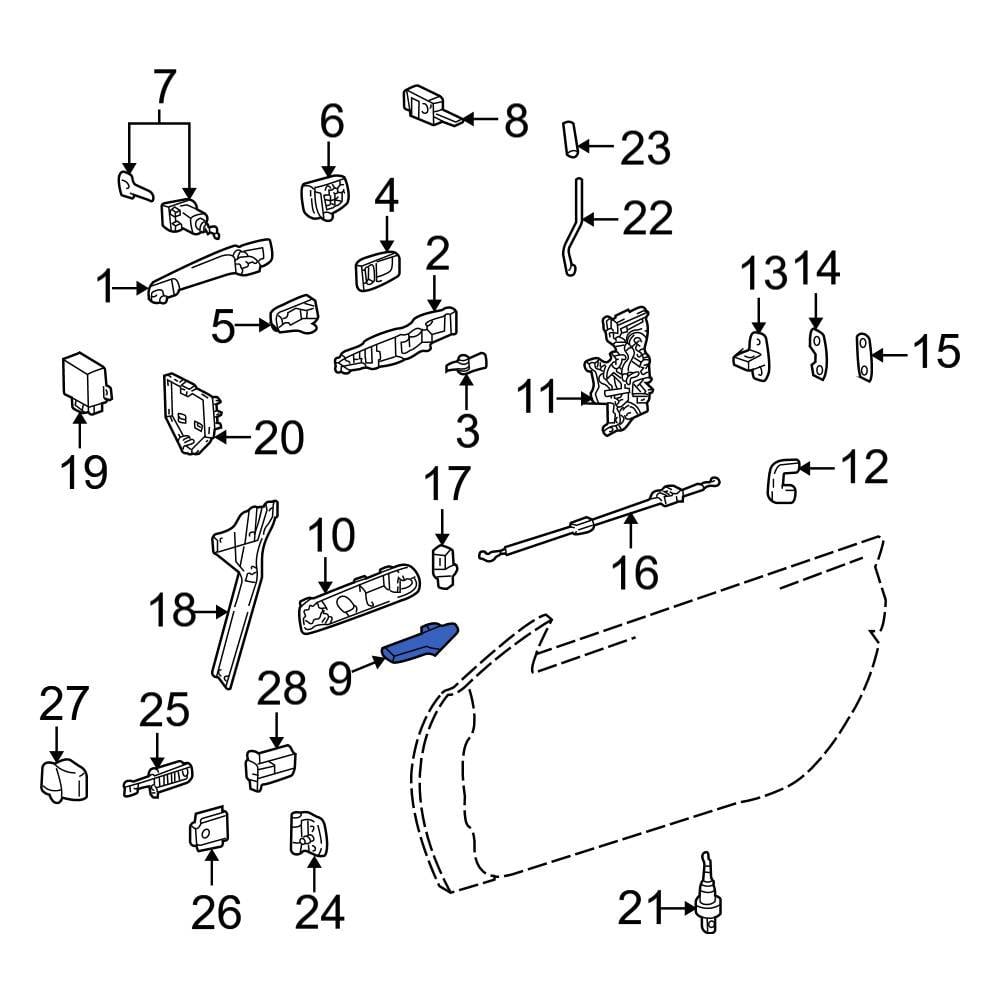 MercedesBenz OE 2027660224 Front Right Inner Interior Door Handle