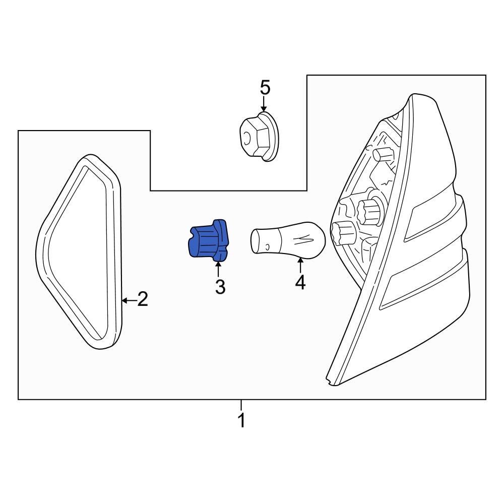 MercedesBenz OE 2108260182 Tail Light Socket