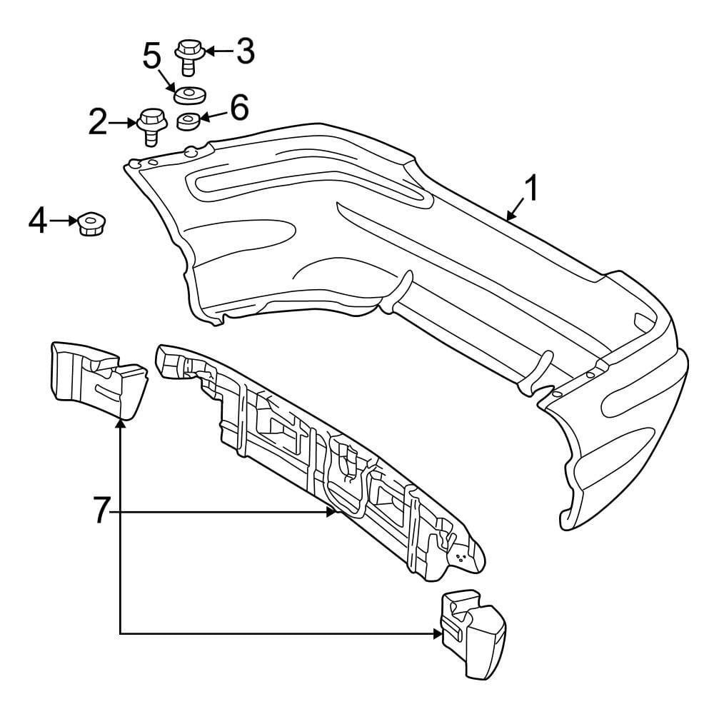 Mercedes-Benz OE 1639900136 - Front Bumper Cover Screw