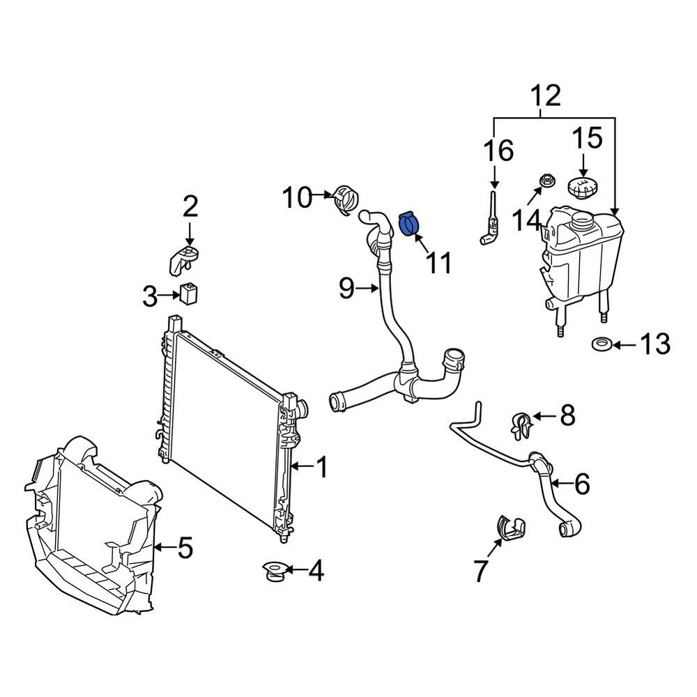 MercedesBenz OE 2309950105 Intercooler Hose Clamp