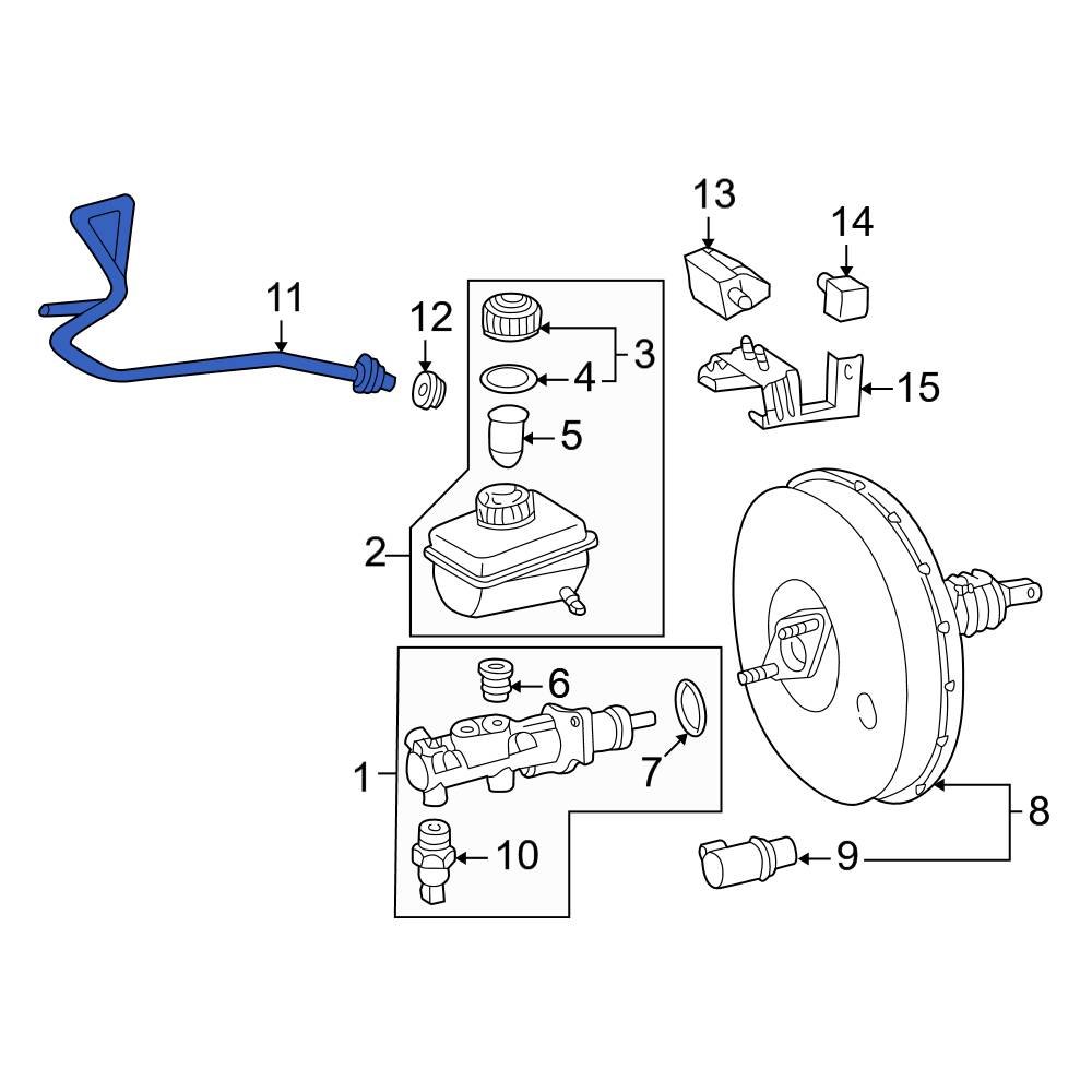 MercedesBenz OE 1634300329 Brake Vacuum Hose