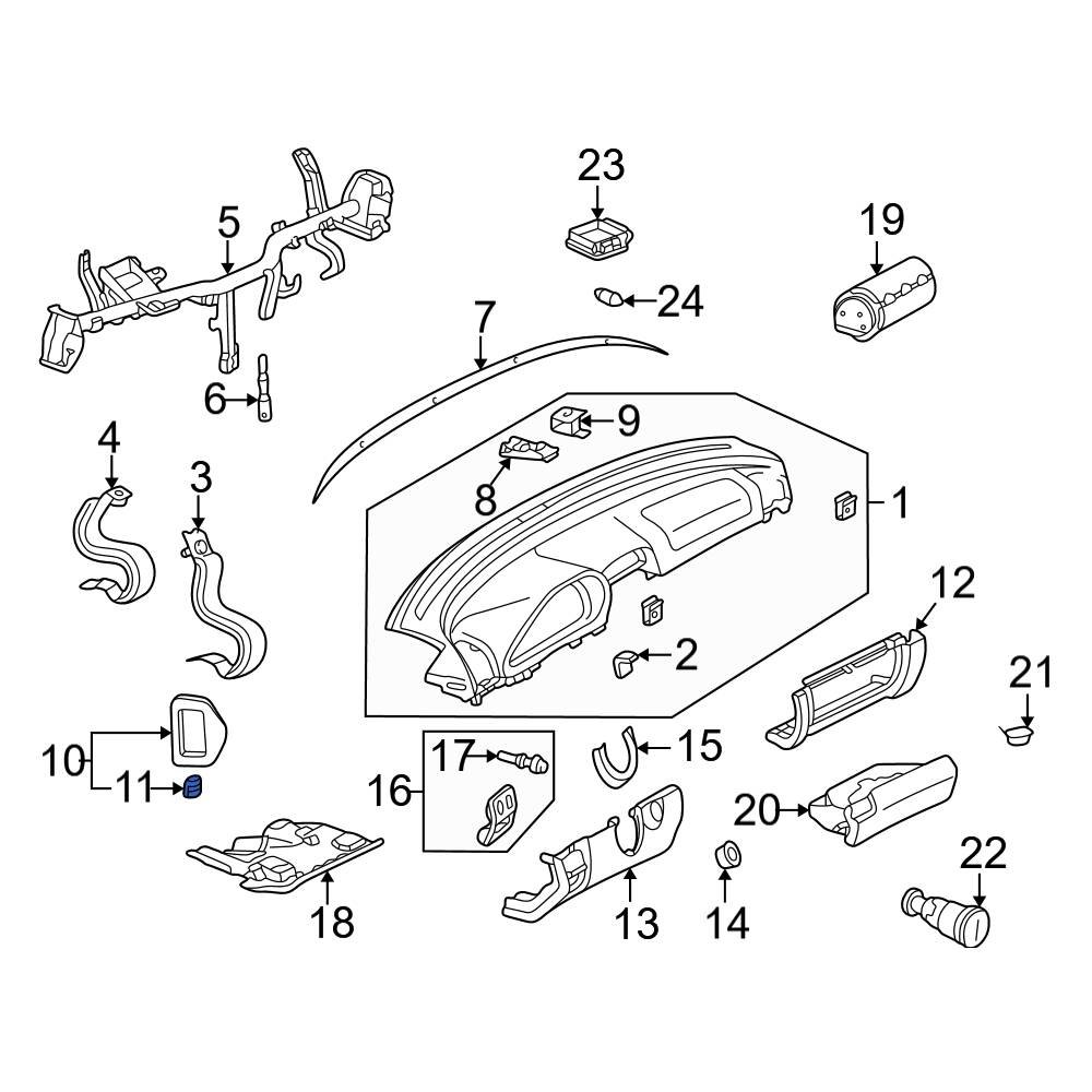 MercedesBenz OE 2109880578 Roof Opening Trim Clip