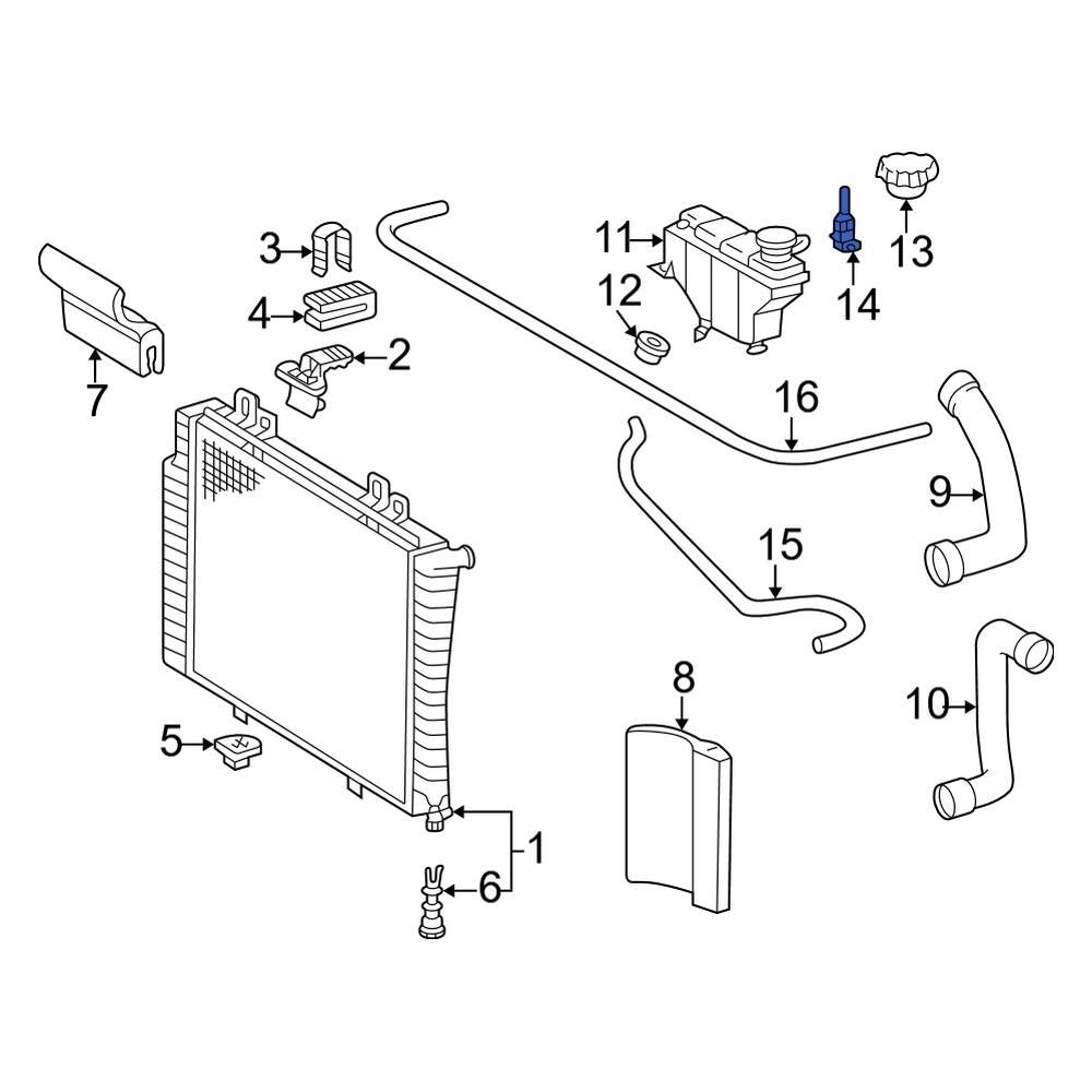 MercedesBenz OE 2105450024 Engine Coolant Level Sensor