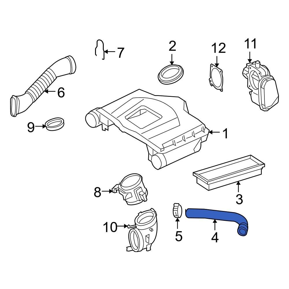 MercedesBenz OE 2720180682 PCV Valve Hose