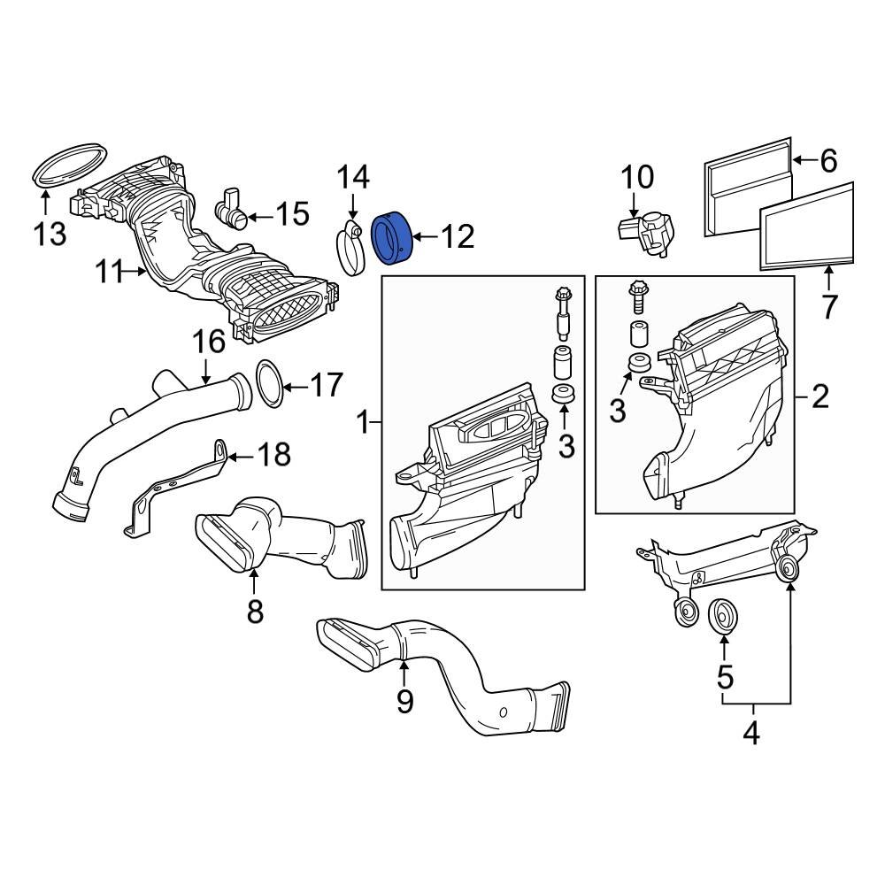 MercedesBenz OE 6420940180 Engine Air Intake Hose Seal