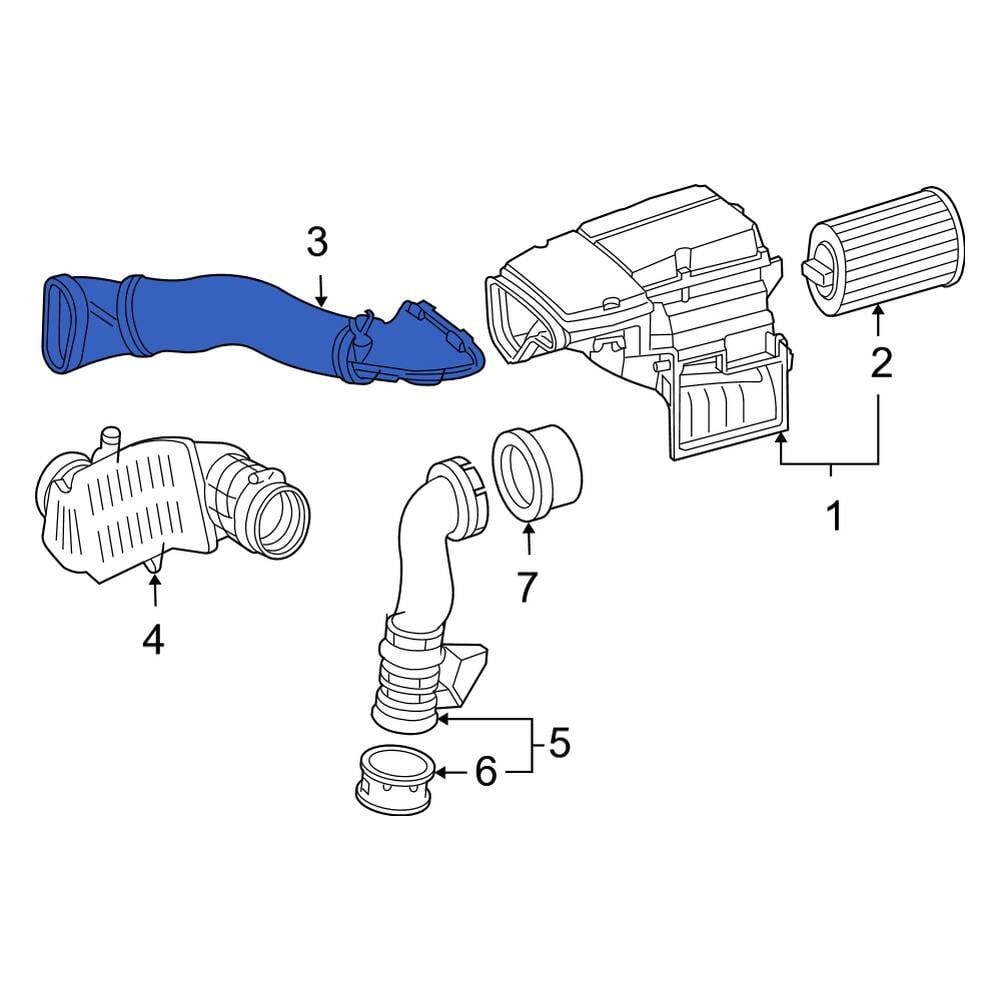 Mercedes-Benz OE 2710900382 - Front Engine Air Intake Hose