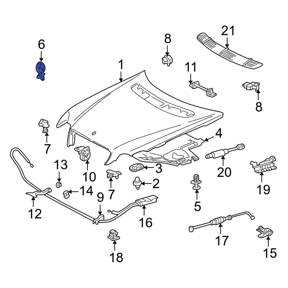 Mercedes-Benz OE 2078170316 - Front Hood Emblem