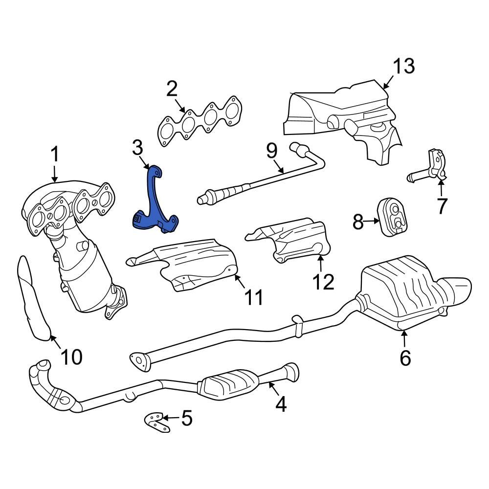 MercedesBenz OE 2711400040 Exhaust Manifold Bracket