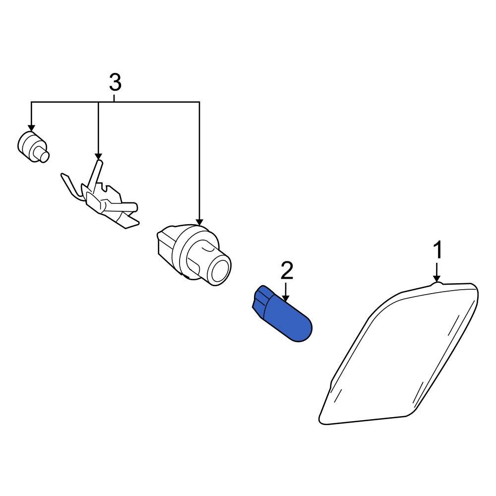 MercedesBenz OE 000000008155 Courtesy Light Bulb
