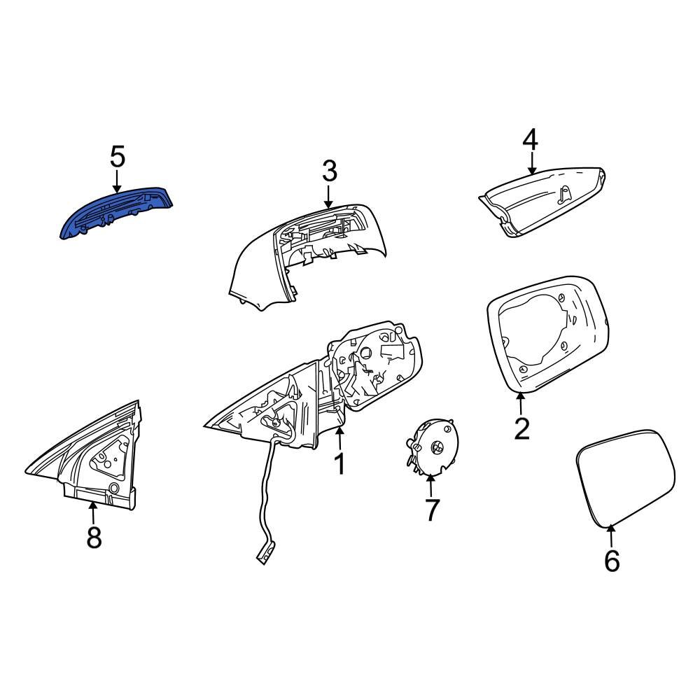 MercedesBenz OE 2048200721 Front Left Turn Signal Light Lens