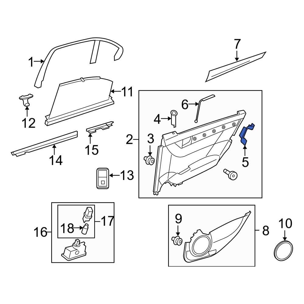 MercedesBenz OE 20472700599051 Front Door Edge Guard