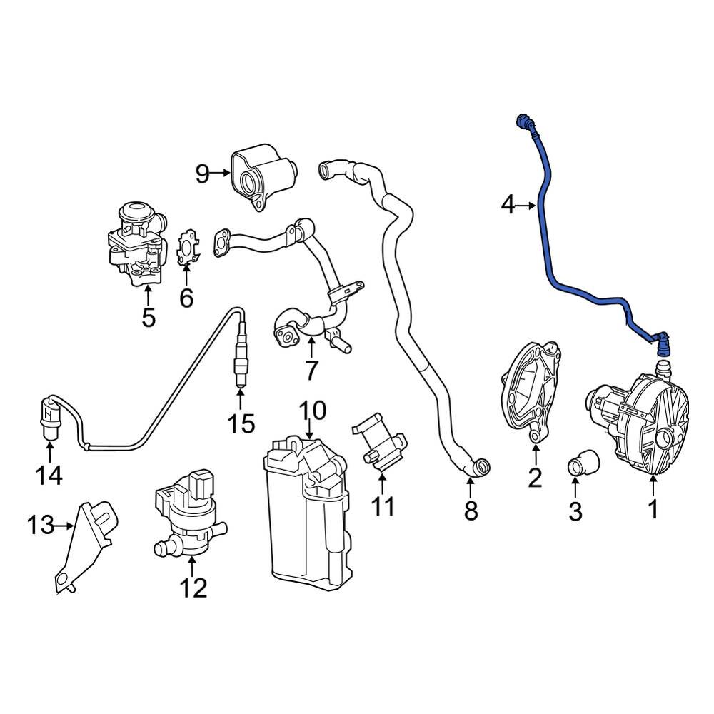 Mercedes-benz Oe 271018140064 - Evaporative Emissions System Lines