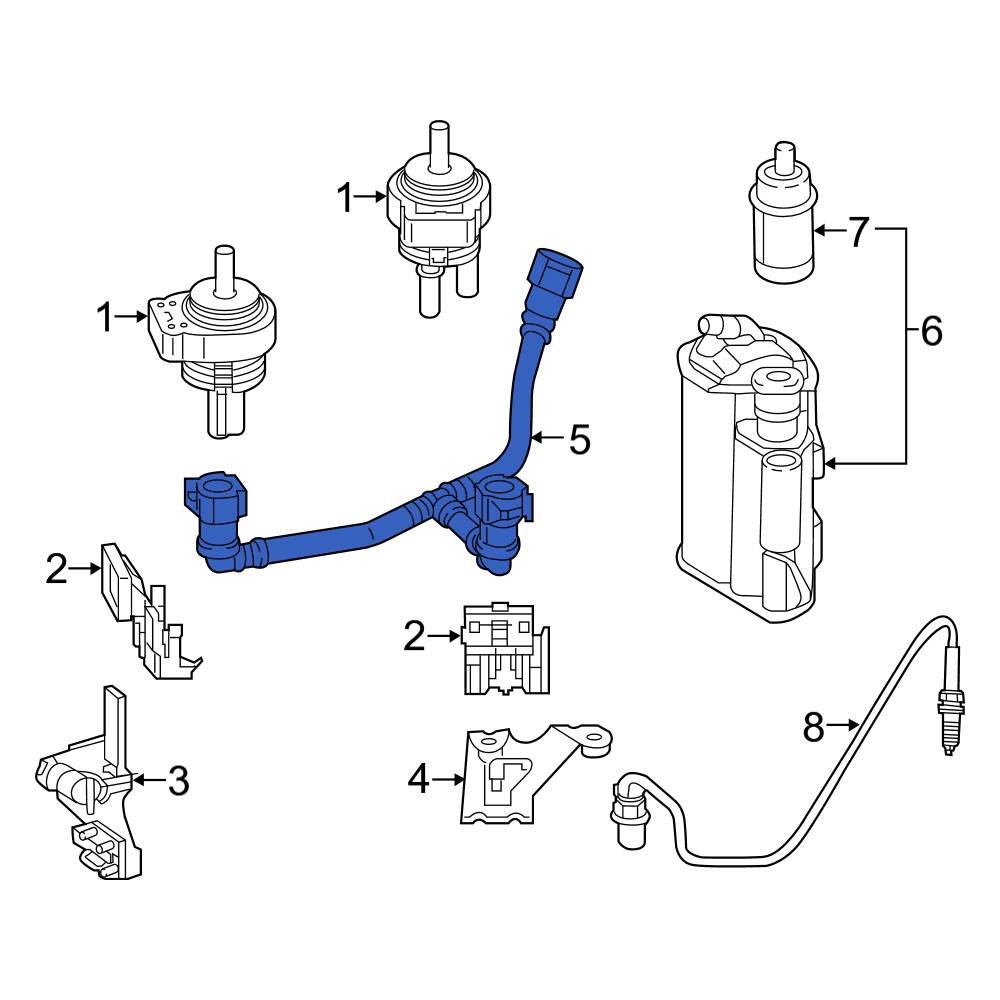 MercedesBenz OE 205470870164 Evaporative Emissions System Lines