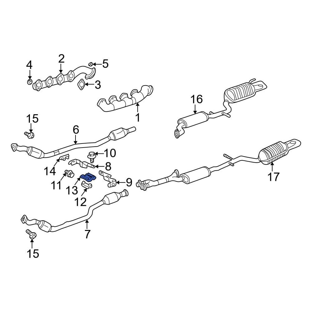 Mercedes-Benz OE 1404920118 - Upper Catalytic Converter Bracket