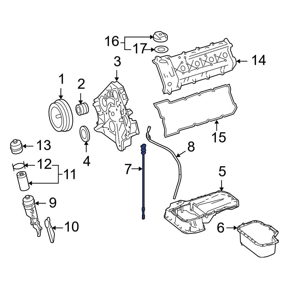 MercedesBenz OE 1560101972 Engine Oil Dipstick