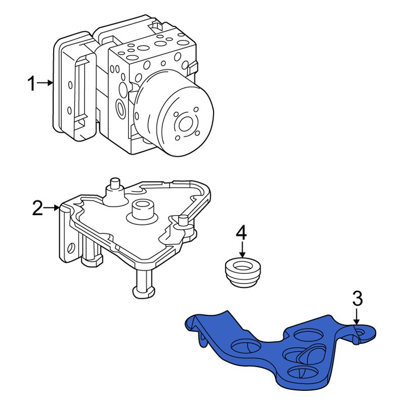 MercedesBenz OE 2234311100 ABS Hydraulic Pump Bracket