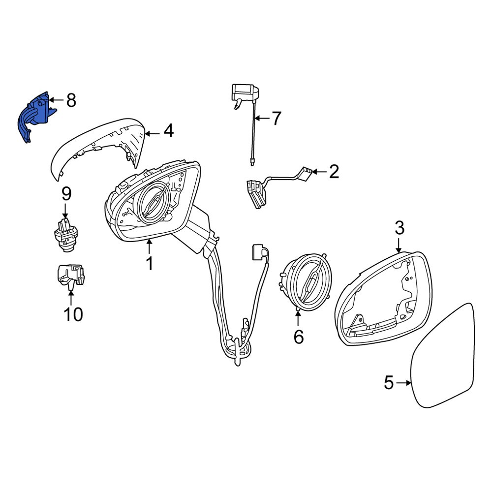 MercedesBenz OE 0999061902 Front Left Turn Signal Light Lens