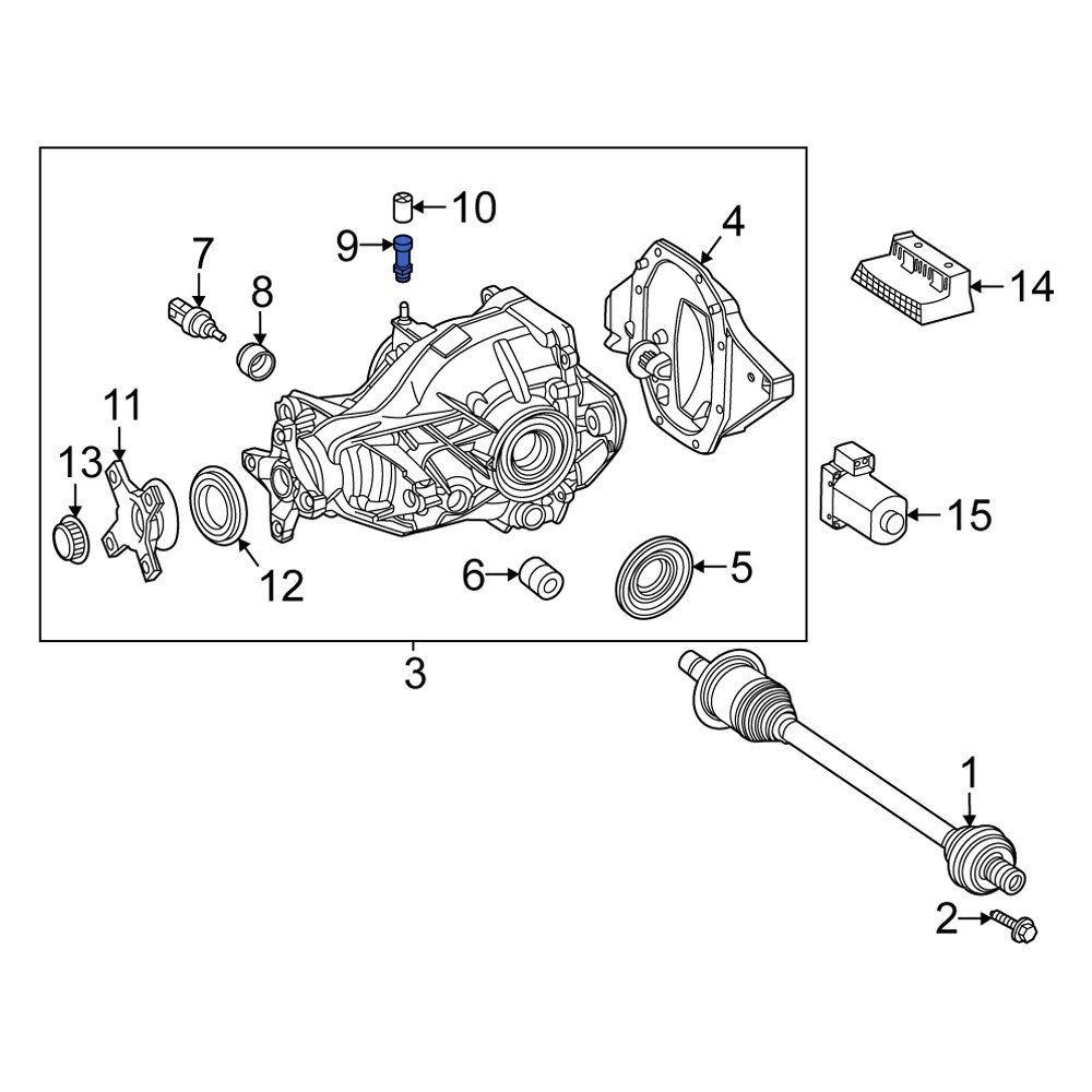 MercedesBenz OE 2213500090 Rear Differential Vent Hose