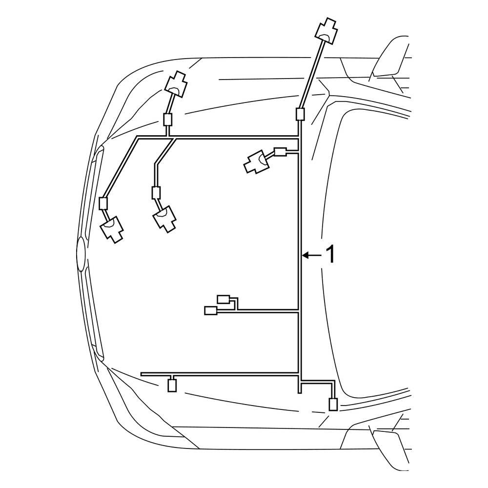 Mercedes-Benz OE 2761500900 - Engine Wiring Harness