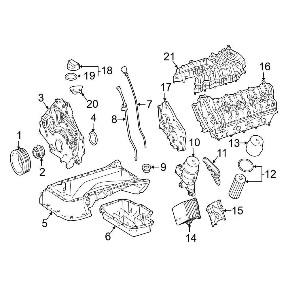 Mercedes-benz Oe 2760150201 - Upper Engine Timing Cover