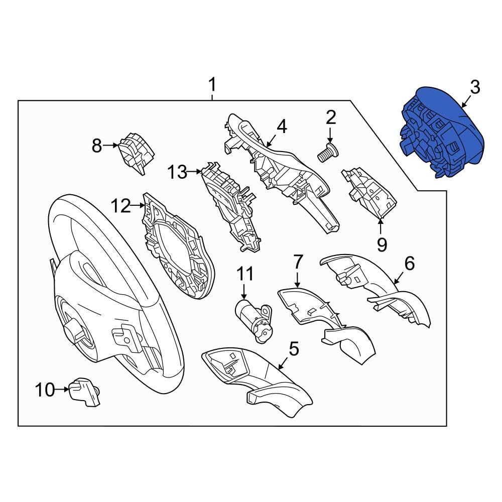 MercedesBenz OE 00086094009116 Steering Wheel Air Bag