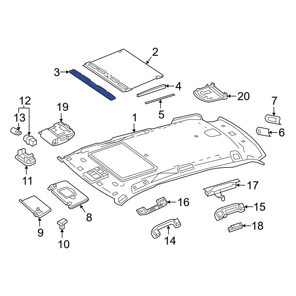 Mercedes-Benz OE 21878400537E94 - Upper Dashboard Air Vent