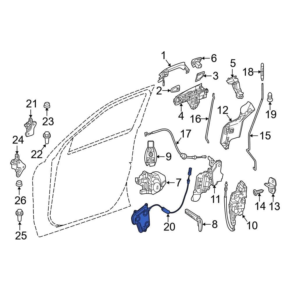 mercedes-benz-oe-1667600900-rear-left-door-lock-control-module