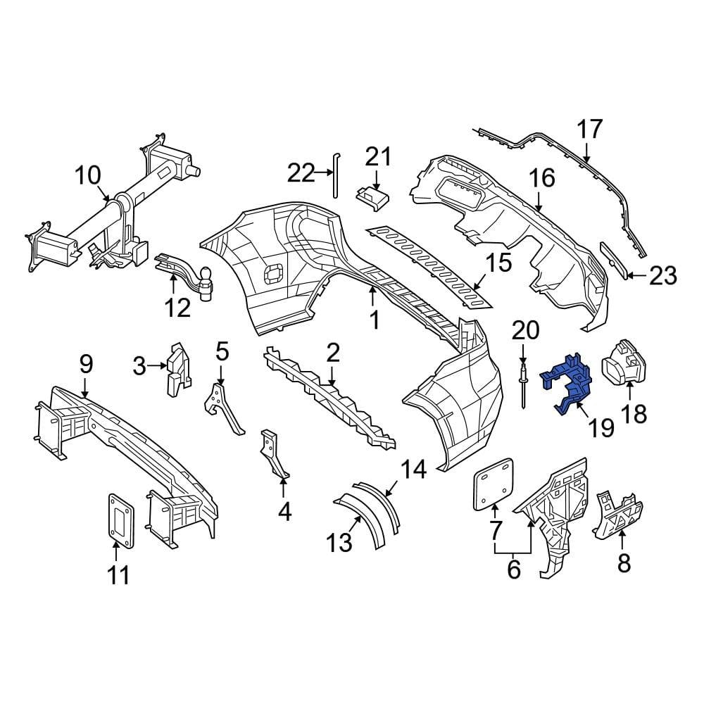 Mercedes-Benz OE 2928853400 - Right Bumper Cover Heat Shield Bracket