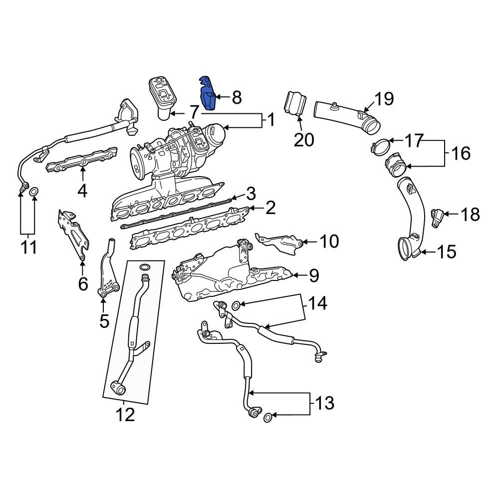 MercedesBenz OE 2560960100 Turbocharger Wastegate Bracket