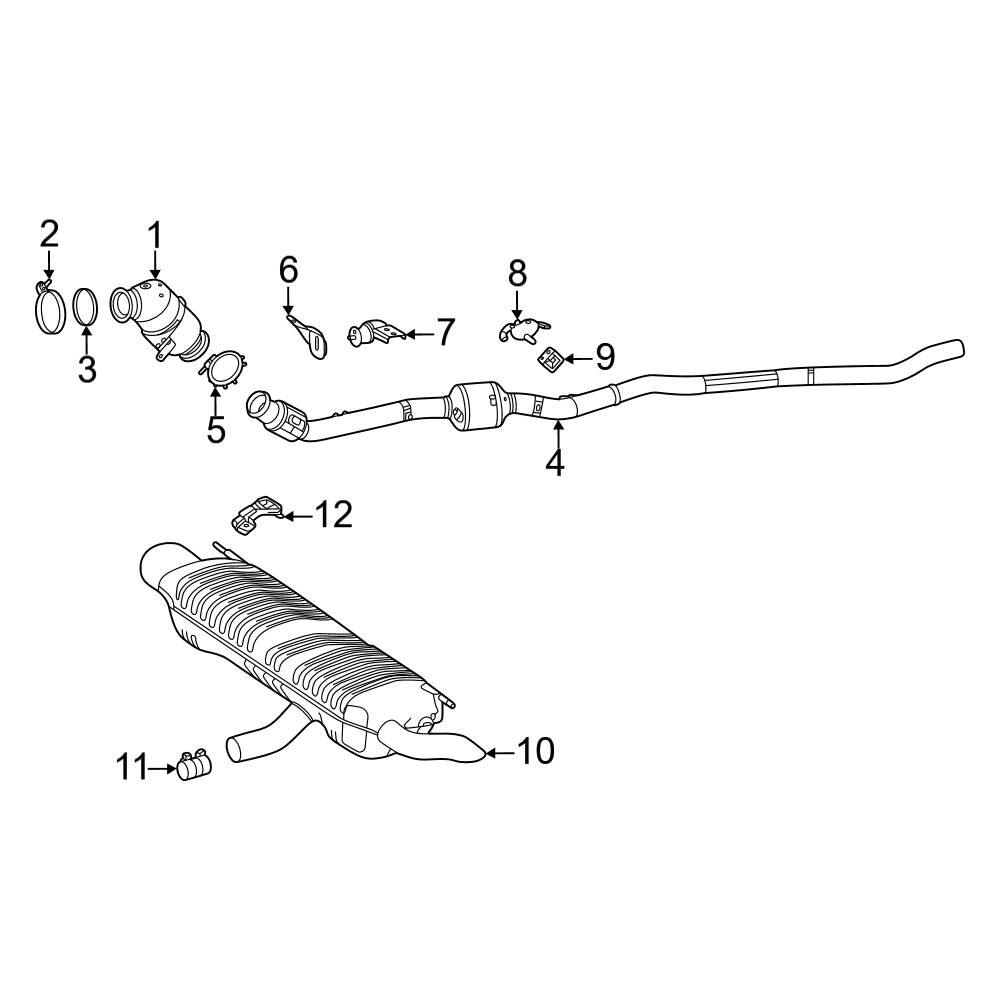 MercedesBenz OE 0009953633 Catalytic Converter Clamp