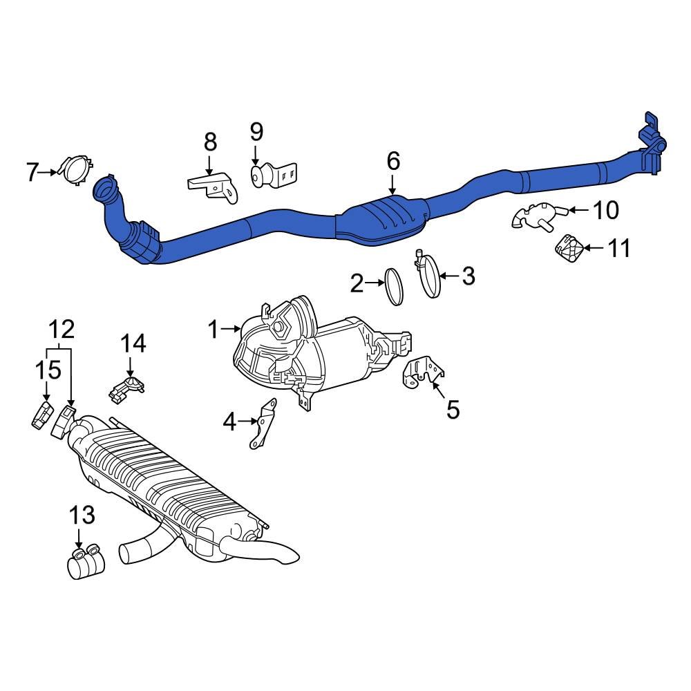 MercedesBenz OE 1674907506 Exhaust Muffler