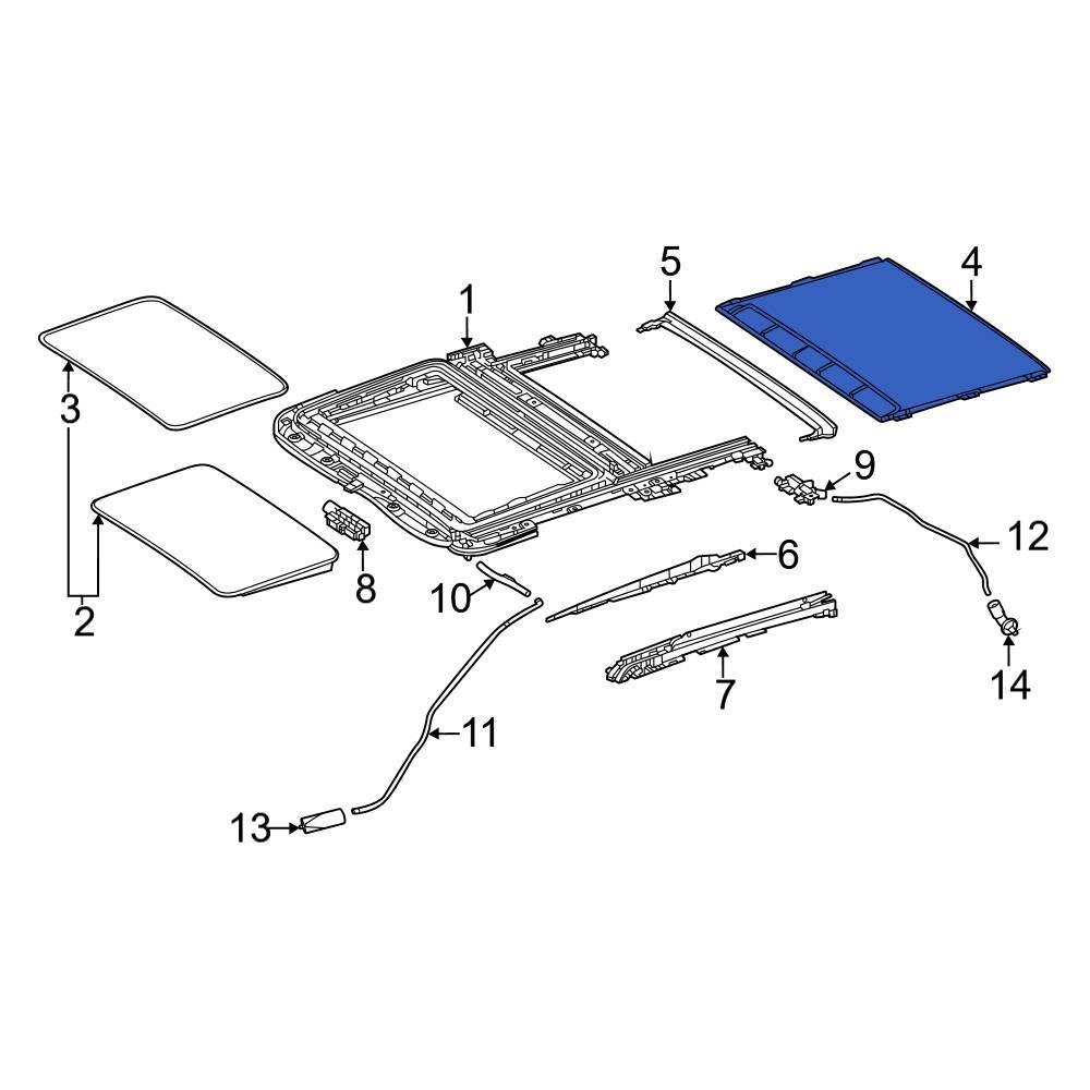 MercedesBenz OE 1677806000 Sunroof Deflector