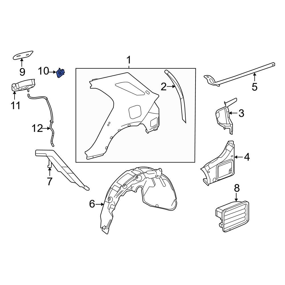 MercedesBenz OE 0008206112 Rear Fuel Filler Door Lock Actuator