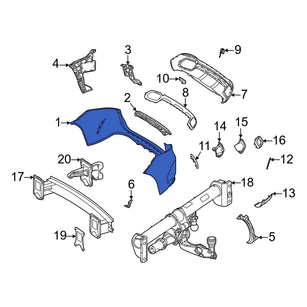 Mercedes-Benz OE 16788047009999 - Rear Bumper Cover