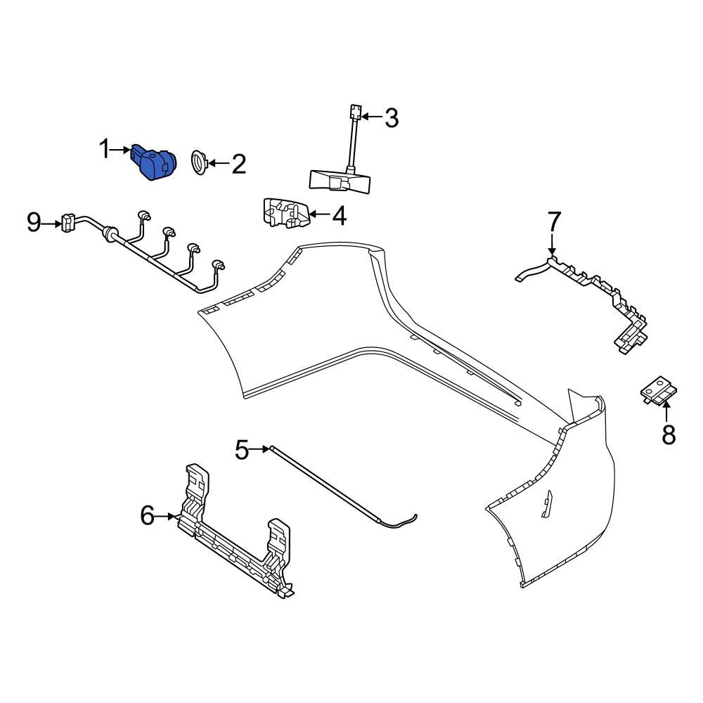 Mercedes-Benz OE 00090555049999 - Rear Parking Aid Sensor