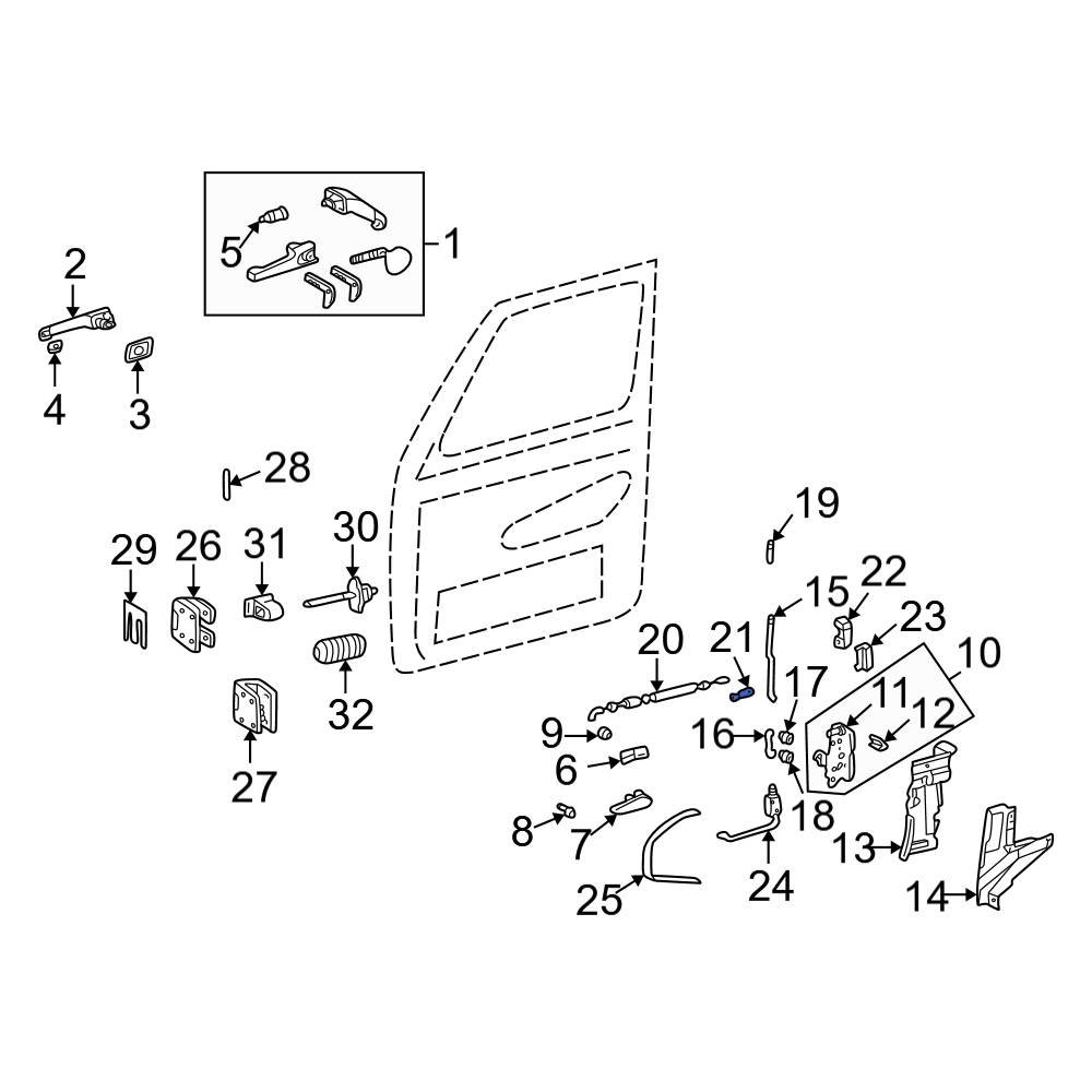 MercedesBenz OE 3097230055 Door Latch Cable Clip