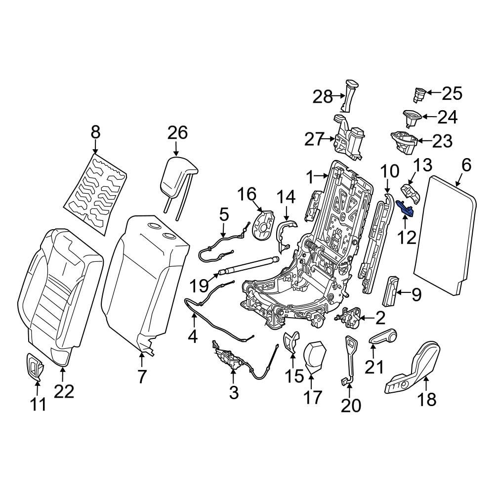 MercedesBenz OE 1664300058 Seat Frame Bracket