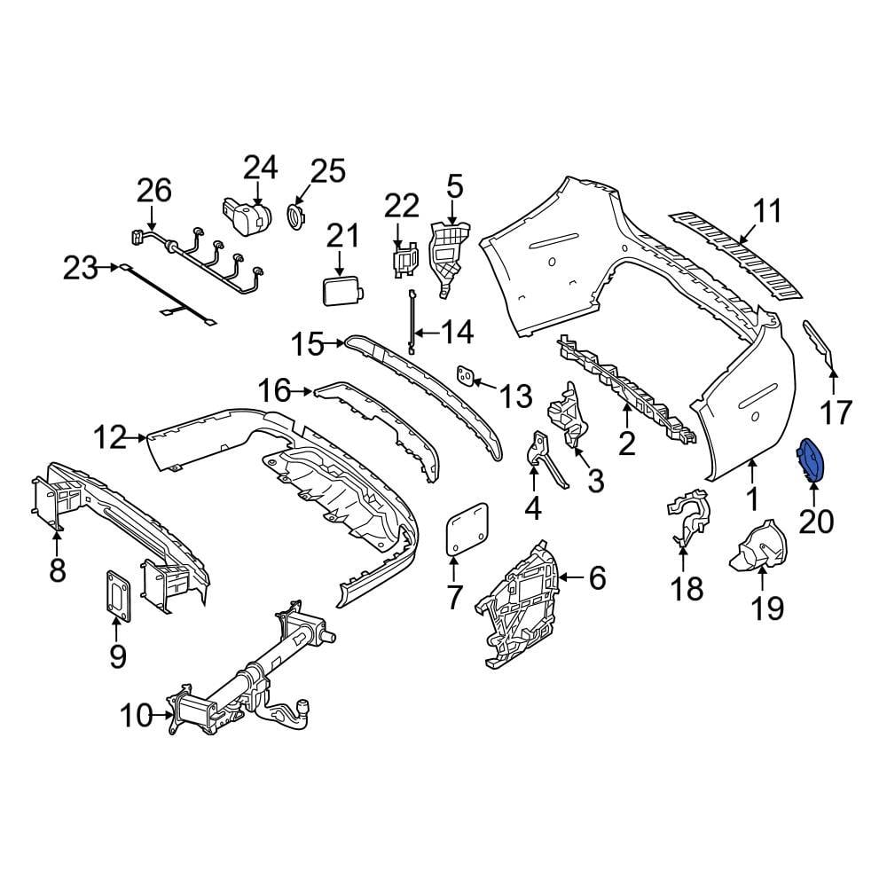 Mercedes-benz Oe 000885017464 - Left Bumper Cover Cap