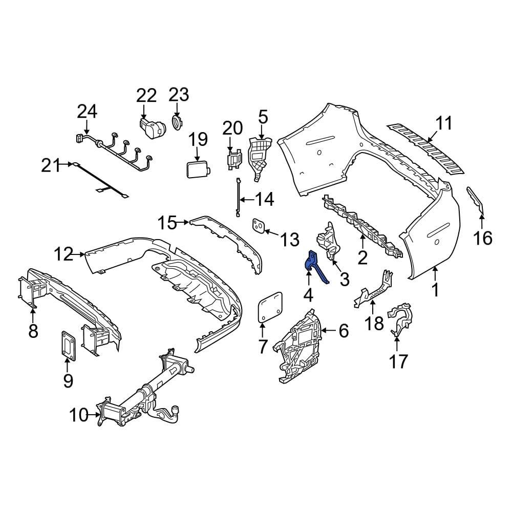 Mercedes-Benz OE 1648805114 - Center Bumper Cover Bracket