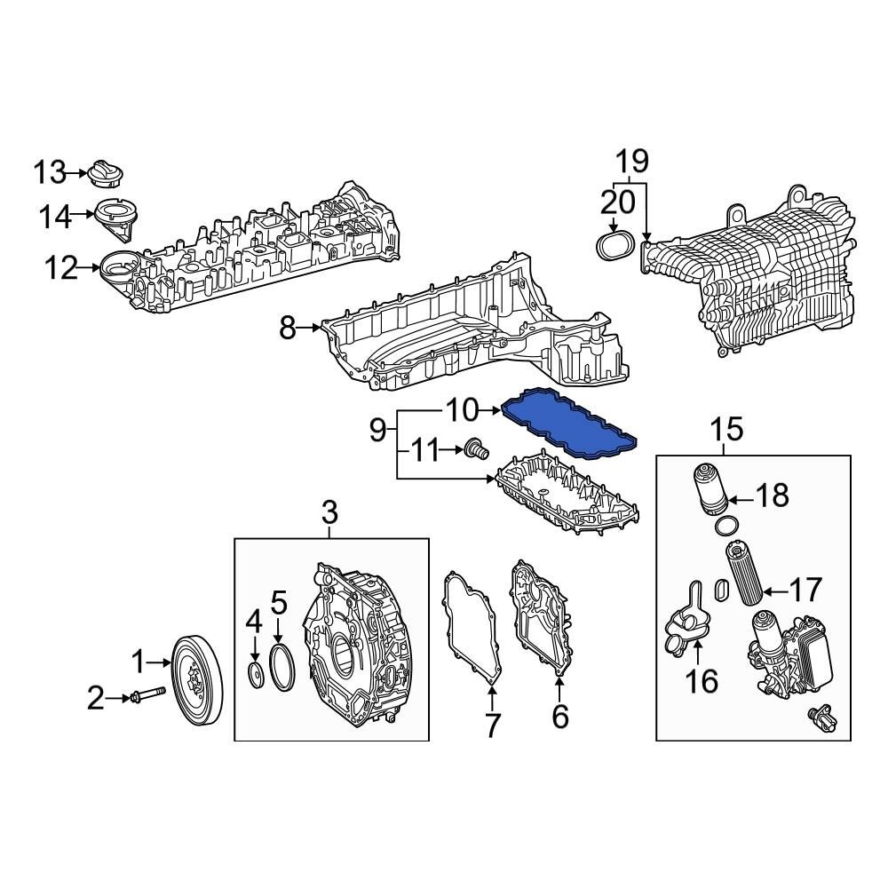 MercedesBenz OE 6560148100 Engine Oil Pan Gasket
