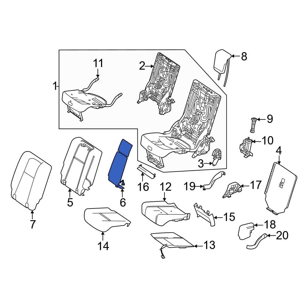 MercedesBenz OE 1679065107 Rear Lower Seat Heater Pad