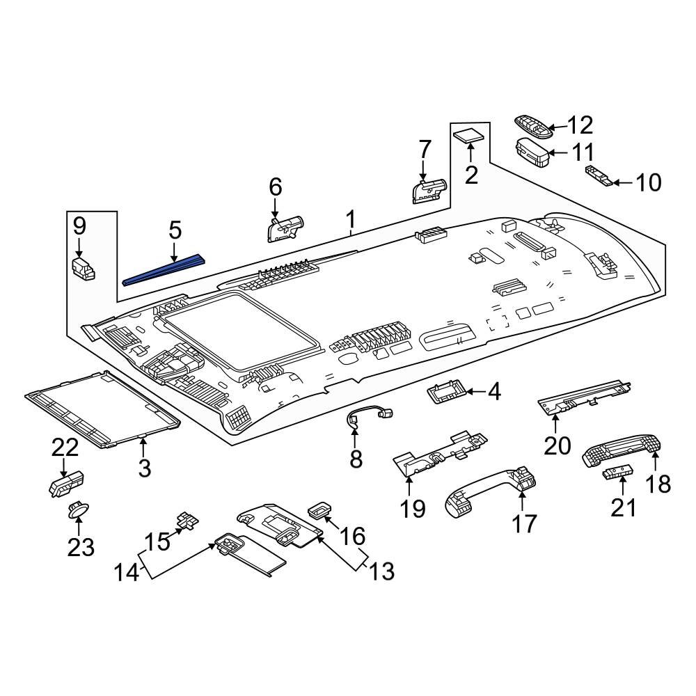 MercedesBenz OE 1677805500 Sunroof Molding